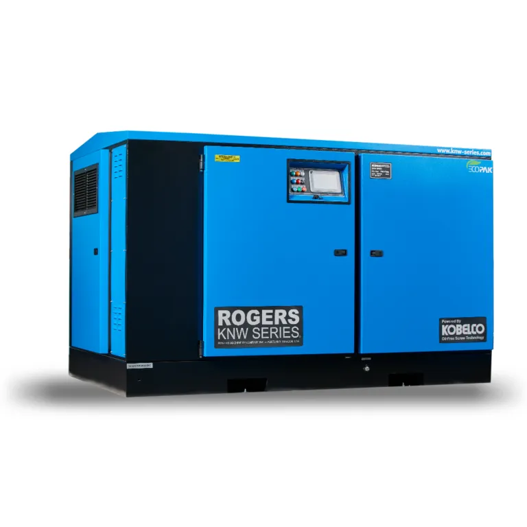 Rogers KNW Series Powered By Kobelco - Oil Free Rotary Screw Air Compressor